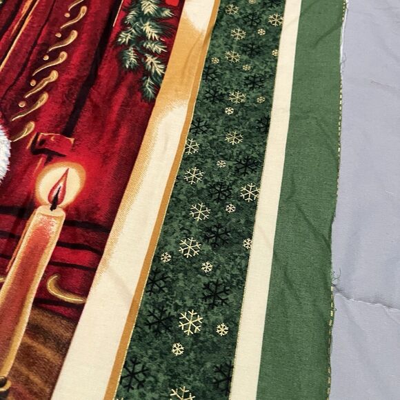 CHRISTMAS SANTA CLAUS LGD Studios VIP CRANSTON COTTON FABRIC CHEATER Panel 38X43 - Picture 6 of 13